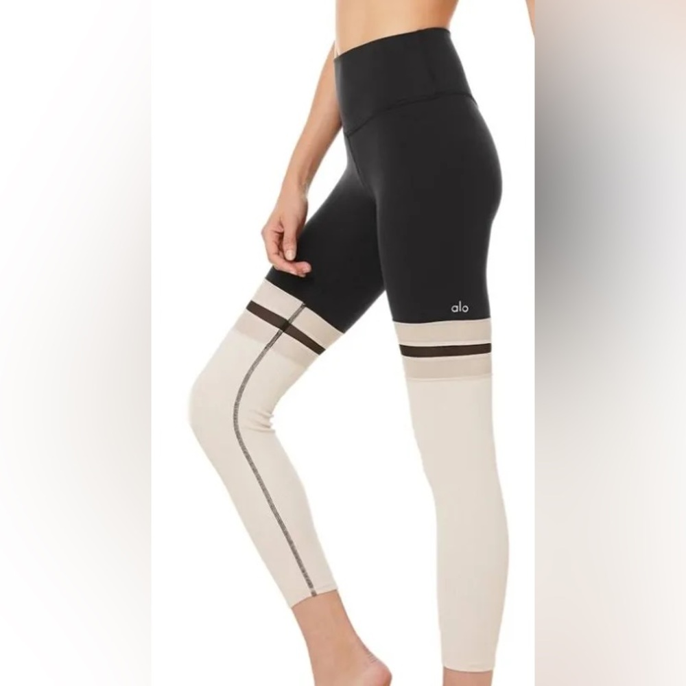 Alo Yoga 7/8 Player Legging Black/Bone Size: S